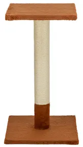 Škrabací sloupek BEANA, 69 cm, králičí plyš, rezavá - LIMITOVANÁ NABÍDKA